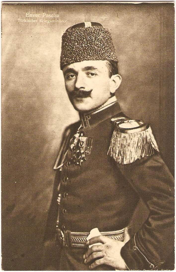 Энвер-паша, автор геноцида христианских народов в Анатолии (1915-1923), один из ключевых деятелей раннего турецкого национализма