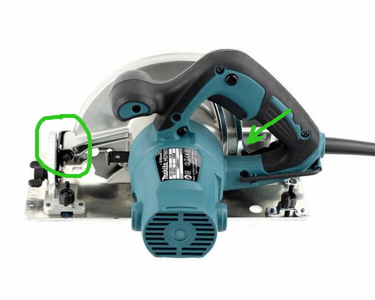 Как устранить люфт подошвы на циркулярной пиле Makita HS7601