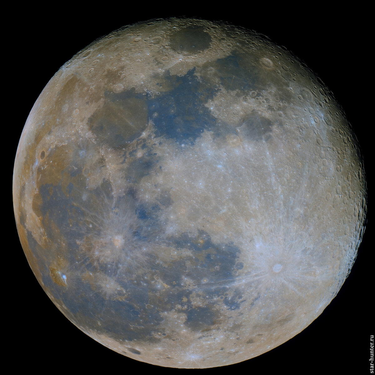 Цветная Луна, 28 ноября 2023 года, 23:14