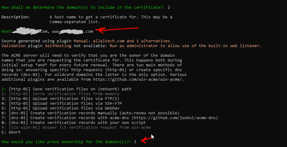 Сертификат Let's Encrypt вручную, без автоматики, на windows