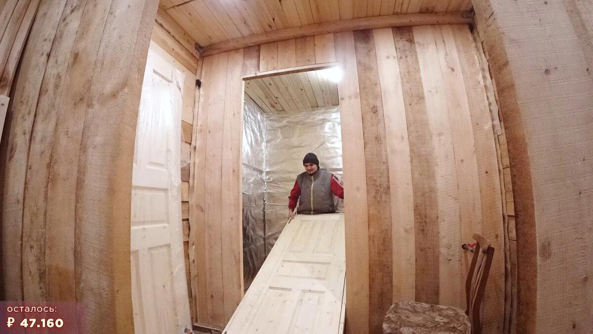 20 день. Внутренние двери (Строительство бани)