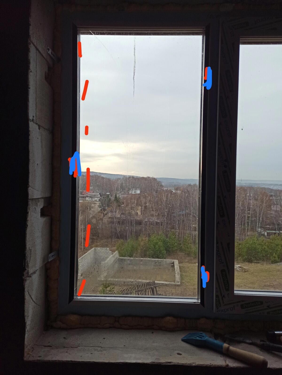 Расположение подкладок (по бокам)