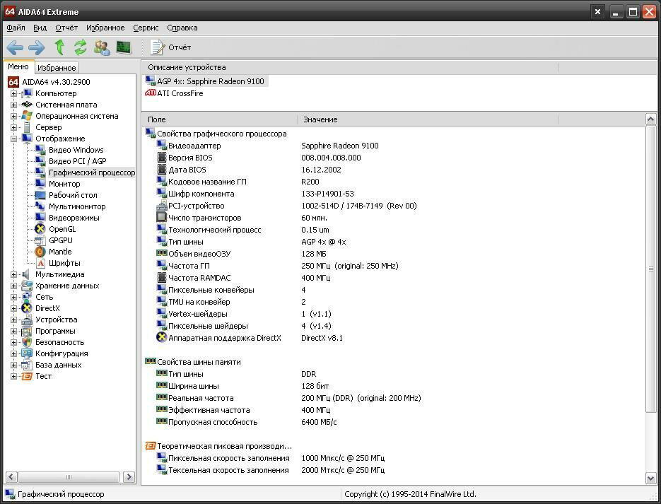 Видеокарты нашей молодости. ATI Radeon 9100
