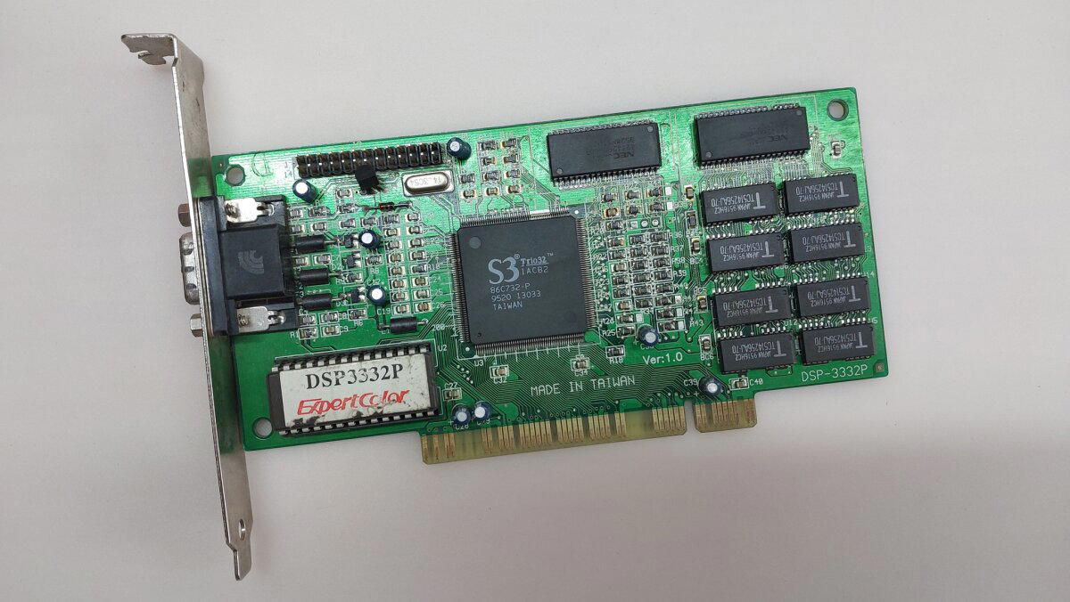 Видеокарта S3Trio 32 2Mb.