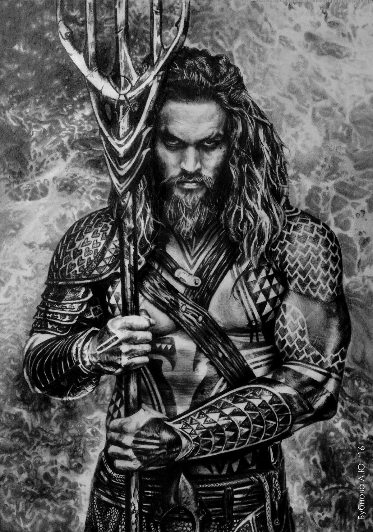 Aquaman (А4, карандаш)
