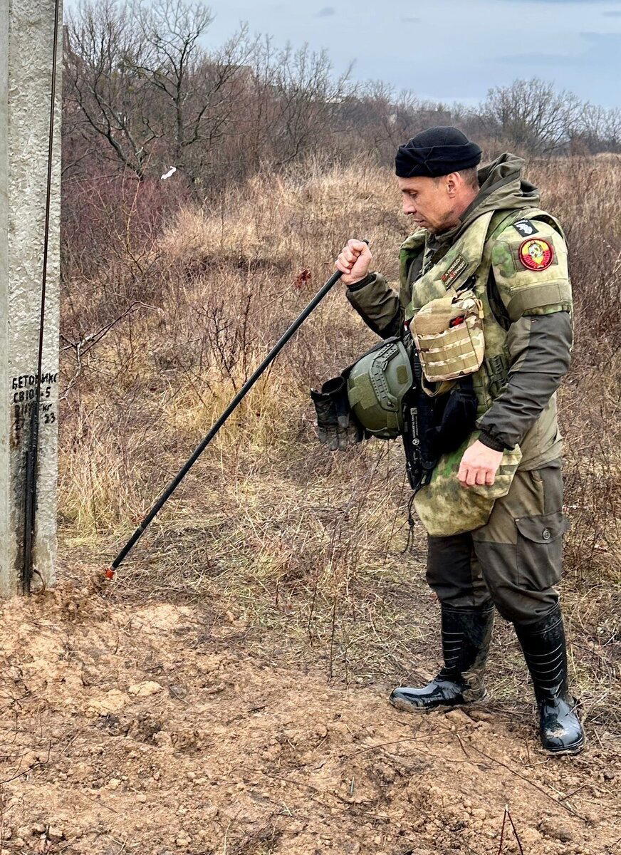 Подарили советский армейский щуп
