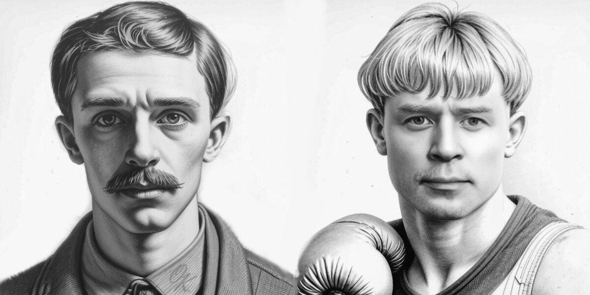 Константин Оборотов и Сергей Есенин