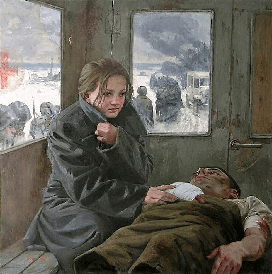 Милосердная сестра. 2021 Александр Левченков (род. в 1977 г. в г. Электросталь).