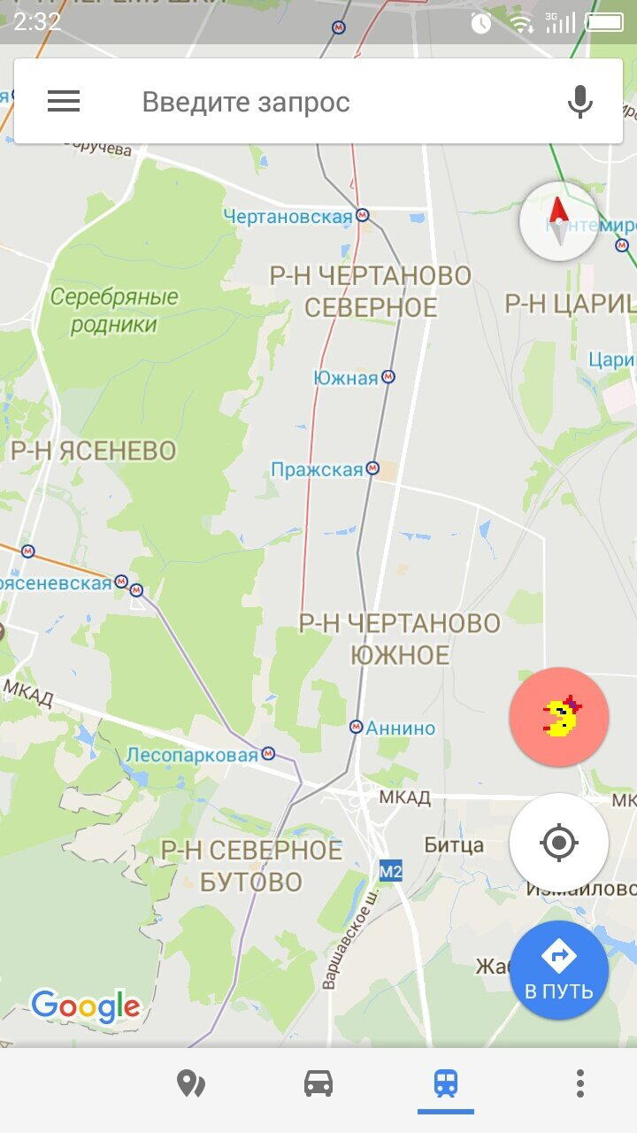 Google maps первого апреля. Развлекайтесь )