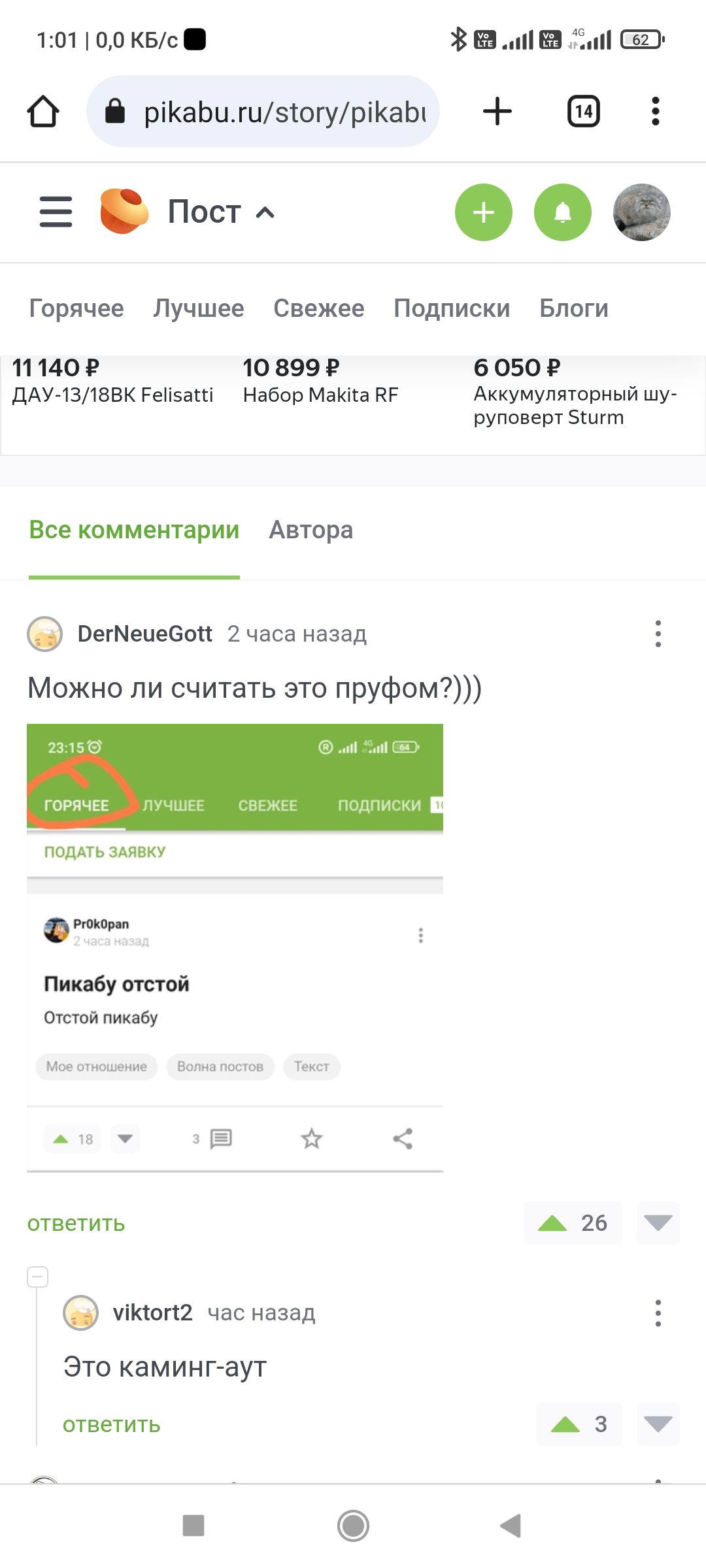 Тем времене развлечения пикабушников
