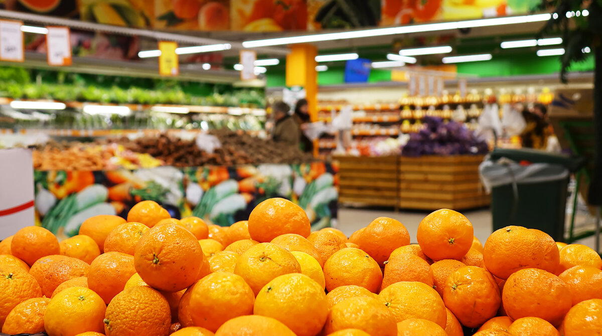 Мандарины в России подорожали на 70% за год.