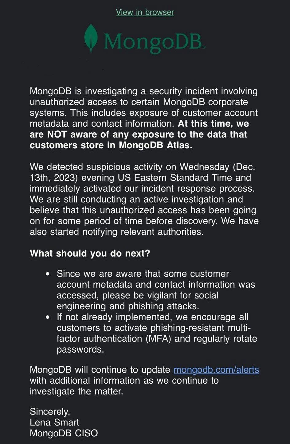 Взлом MongoDB