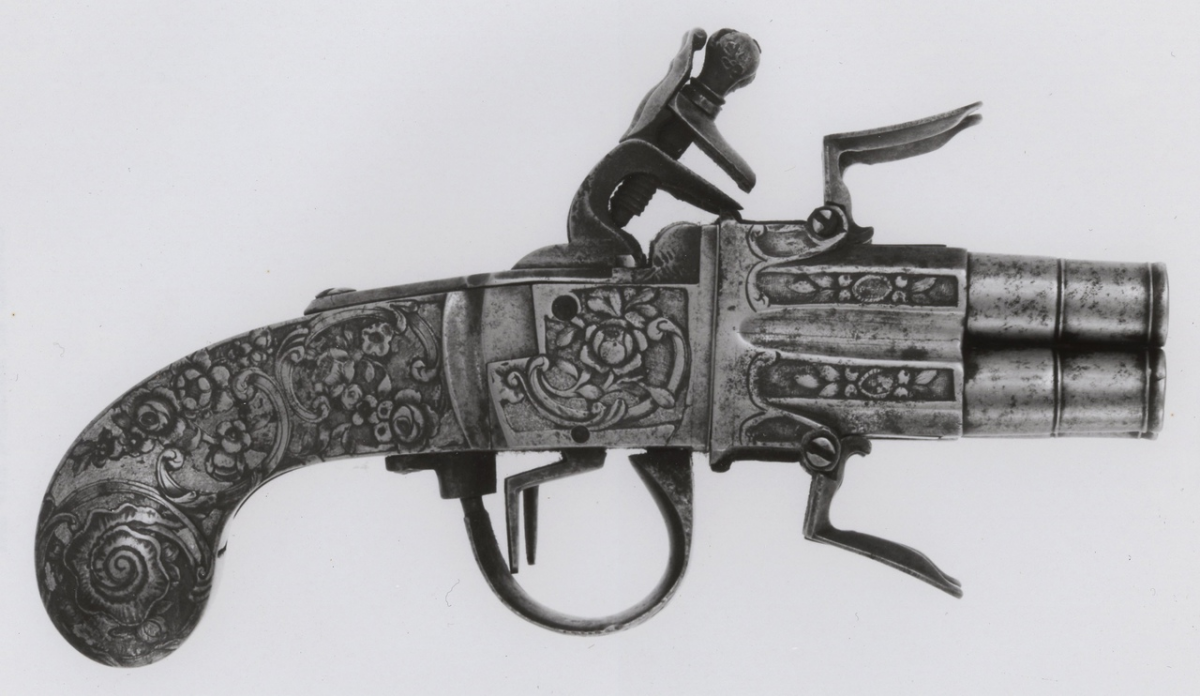 Четырёхствольный карманный пистоль, 1740 г.