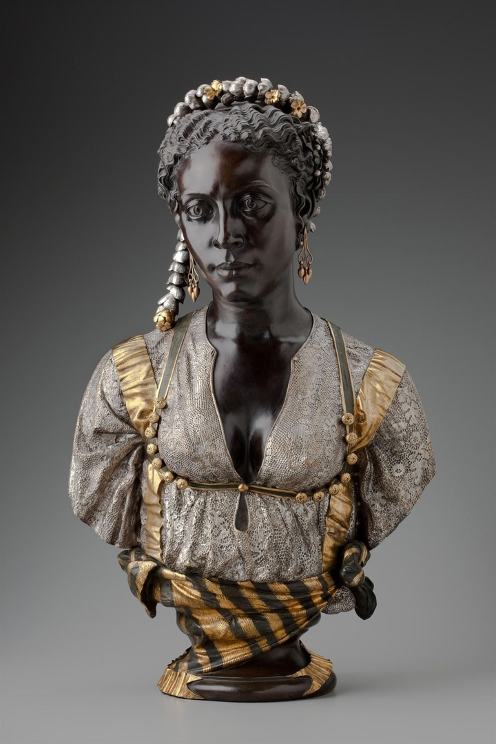 Черная мавританка - Шарль Кордье, 1856 г. Прекрасная скульптура 19 века.