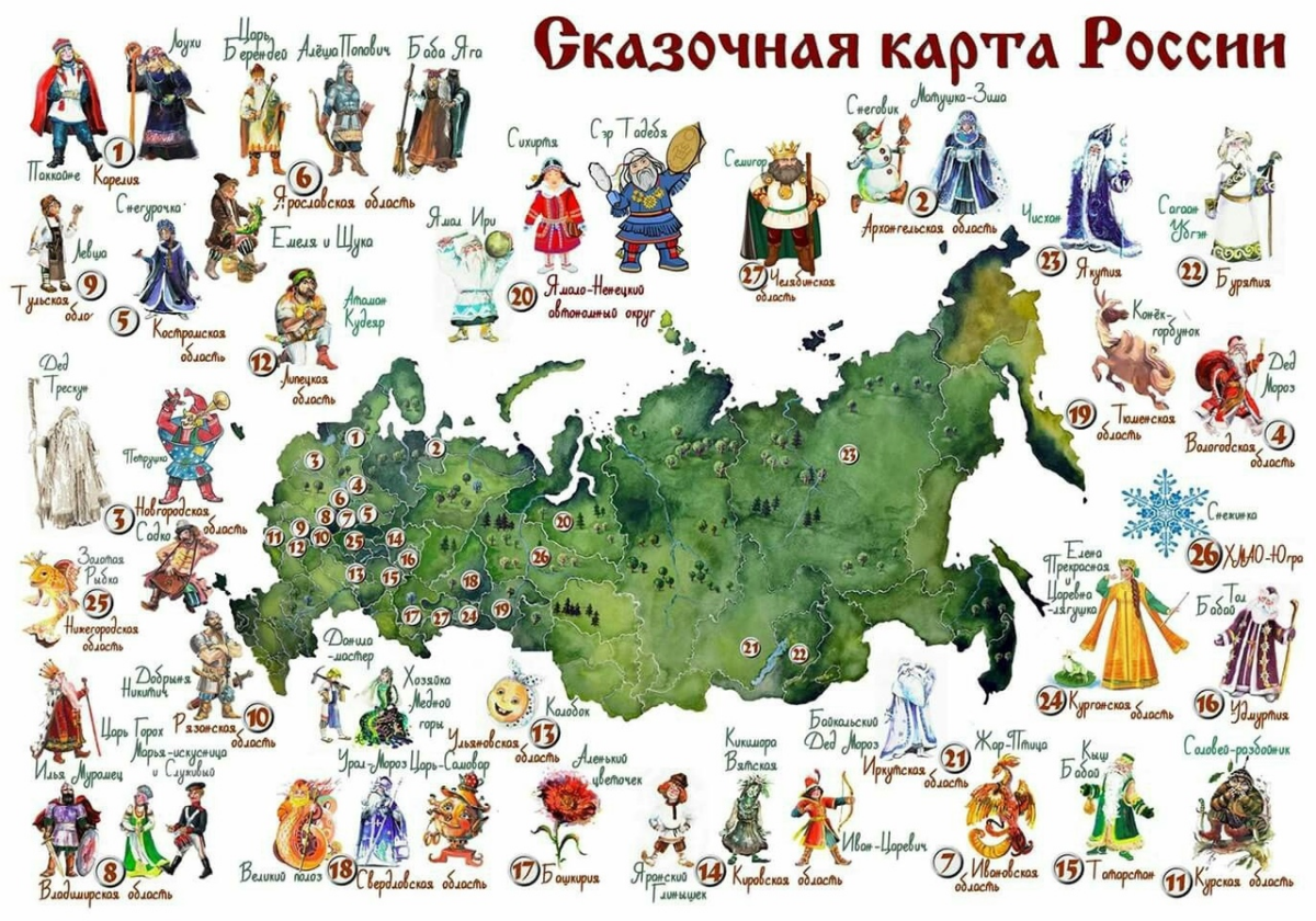 Сказочная карта Родины