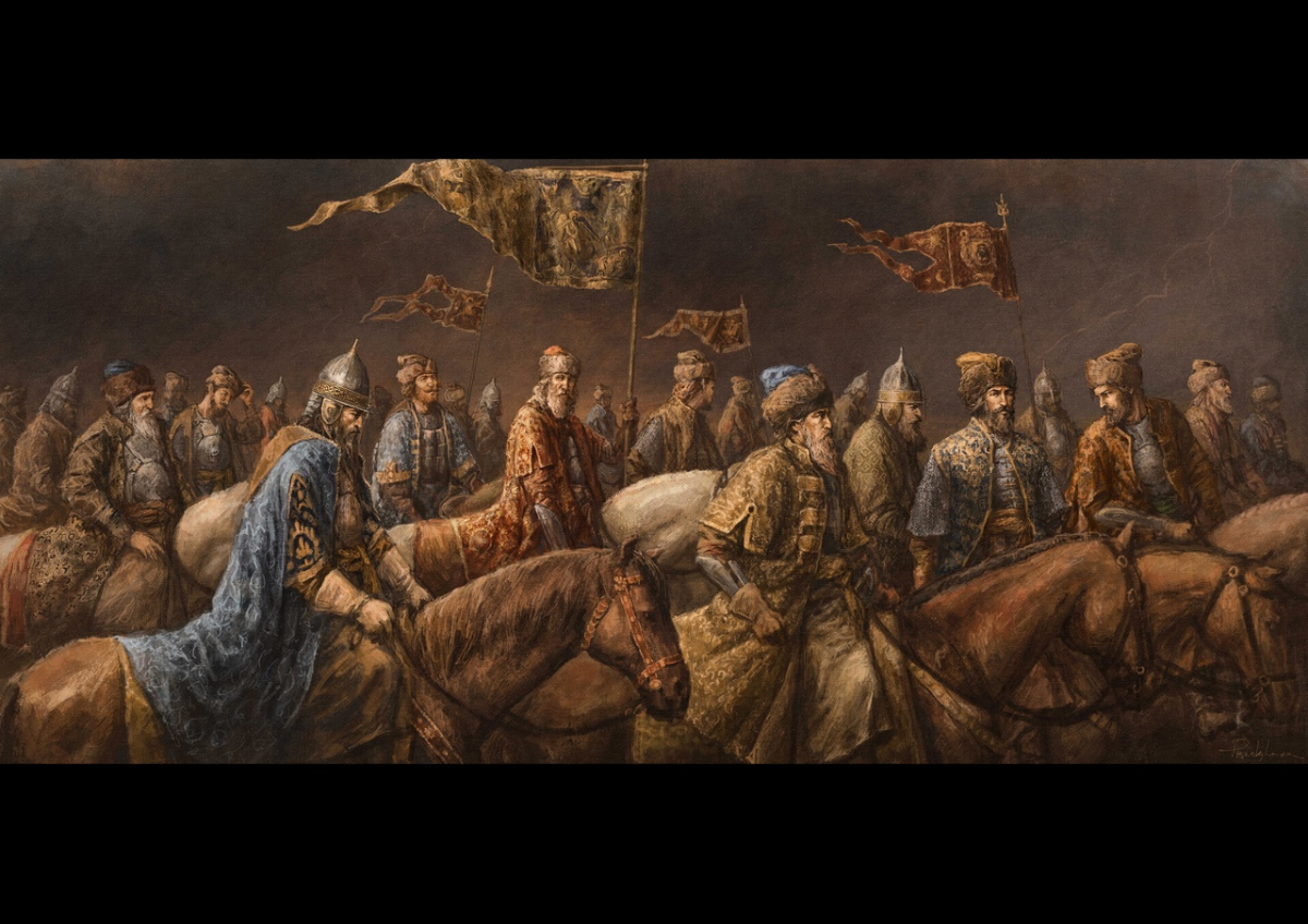 Царь Алексей Михайлович с боярами, художник Mateusz Przeklasa