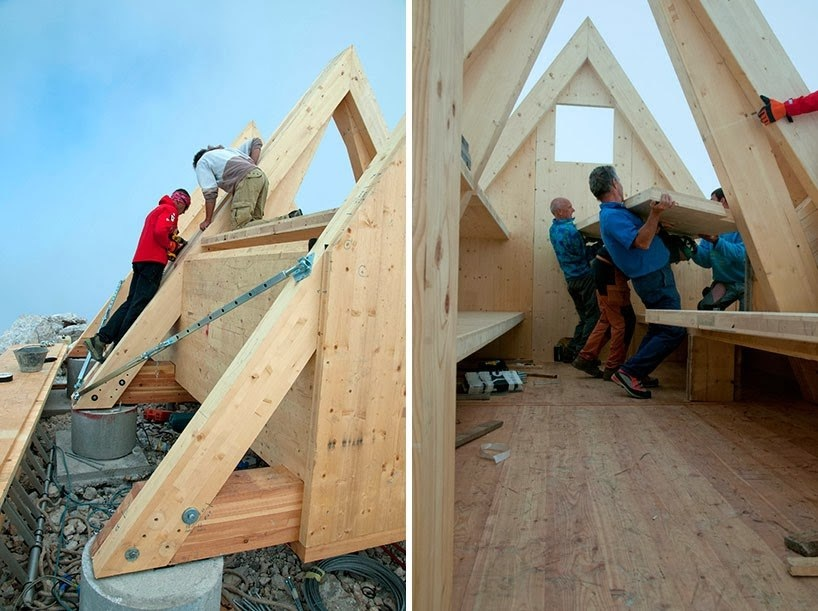 Высокогорный домик A-Frame для альпинистов