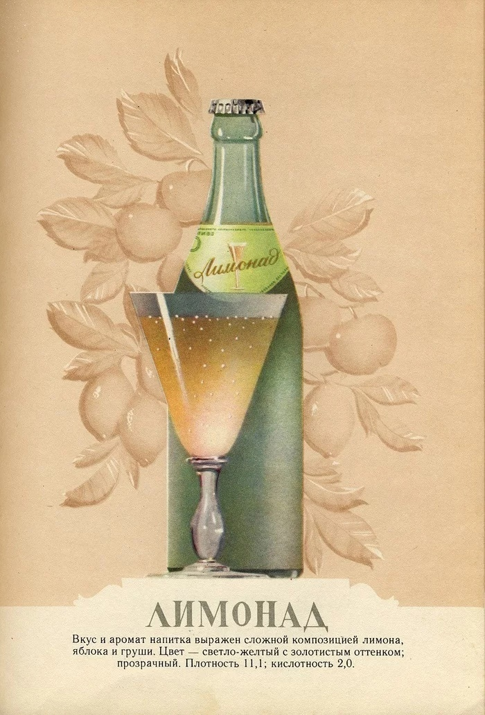 Советские напитки из 1957 года