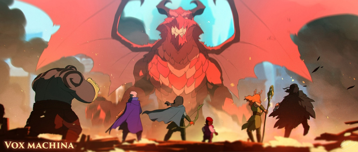 Персонажи и события 1 кампании Critical Role - группы актеров озвучки и игроков в ДнД от художника Lap Pun Cheung