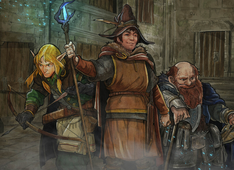 Персонажи Dungeons & Dragons от художника Moreno Paissan