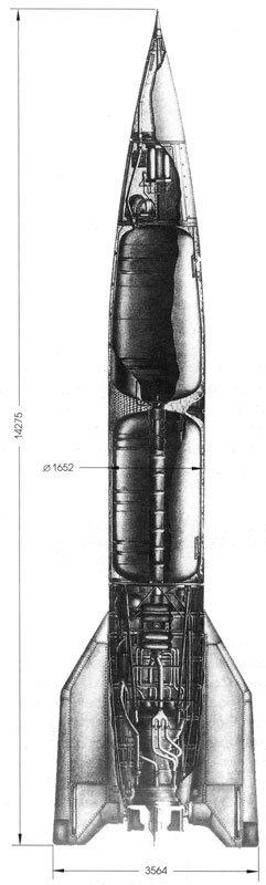 Р-1, правда похожа на "маму" ФАУ-2?