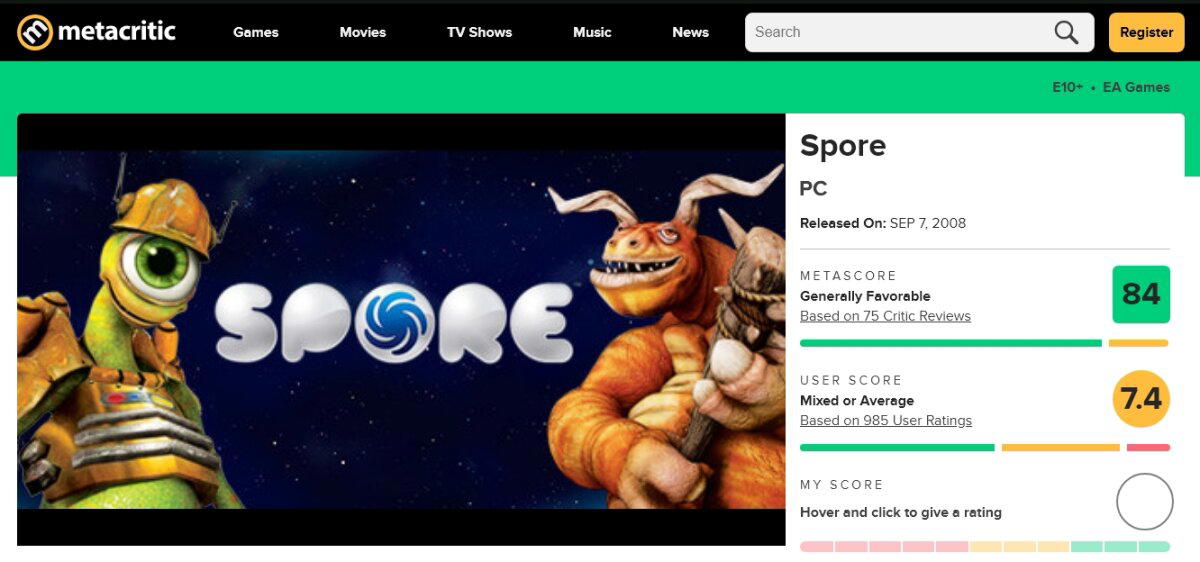 Spore – игровая песочница с безграничным потенциалом