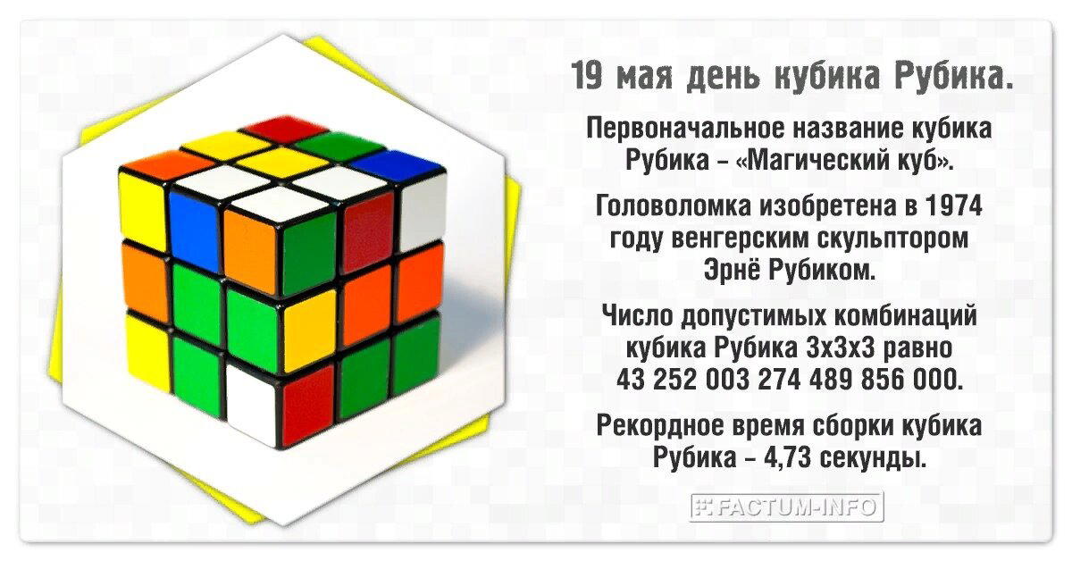 День рождения кубика Рубика