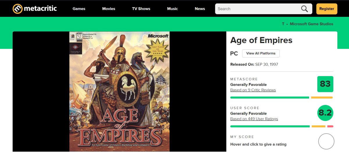 Age of Empires – культовая попытка сделать Цивилизацию в реал-тайме