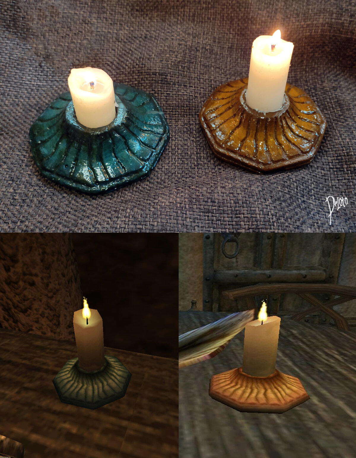 Подсвечники по мотивам The Eder Scrolls III: Morrowind.