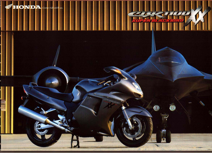 Honda CBR1100XX Blackbird и SR-71 Blackbird