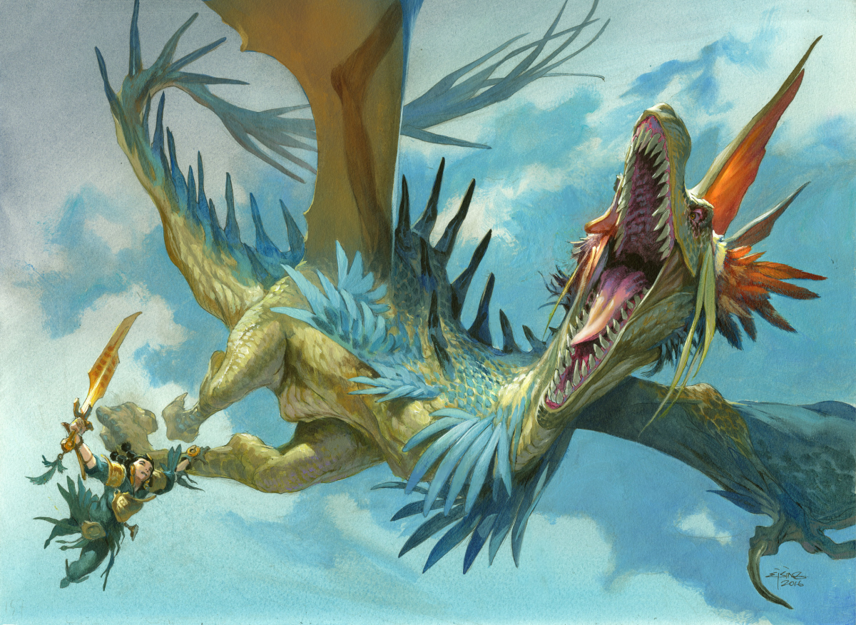 Множество красочных иллюстраций для карточной игры Magic the Gathering, создано художником Jesper Ejsing