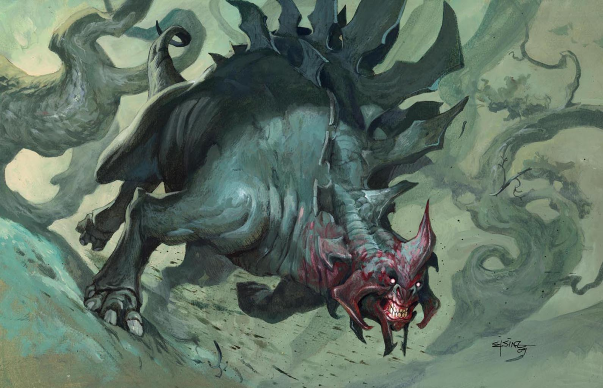 Множество красочных иллюстраций для карточной игры Magic the Gathering, создано художником Jesper Ejsing