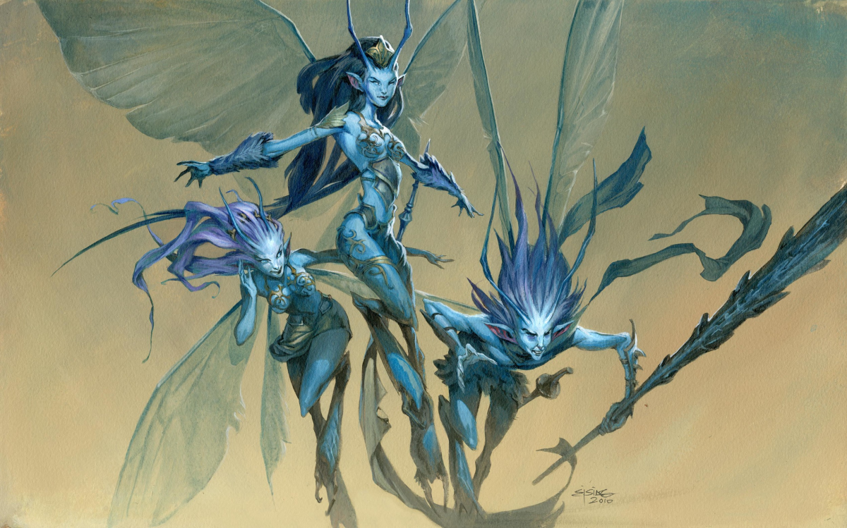 Множество красочных иллюстраций для карточной игры Magic the Gathering, создано художником Jesper Ejsing