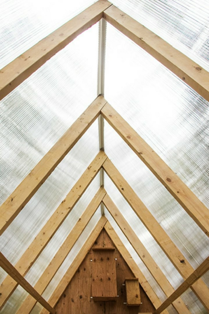 The birdhut - площадью 9 квадратов на лесистом склоне в горах Британской Колумбии