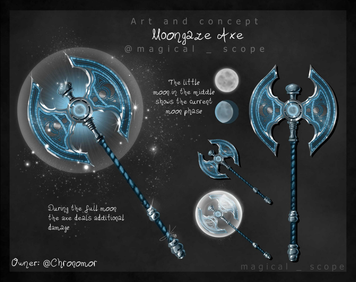 Еще одна подборка - множество разных мечей и не только, художник magical_scope.