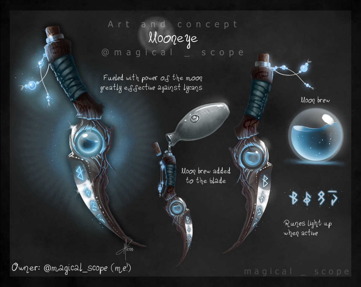 Еще одна подборка - множество разных мечей и не только, художник magical_scope.