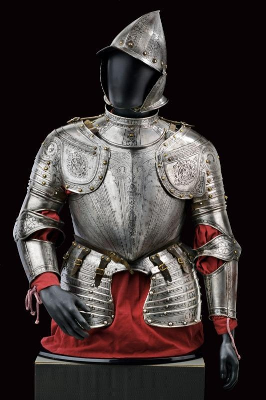 Элегантный полудоспех в пизанском стиле, Милан, Италия, ок. 1580 года