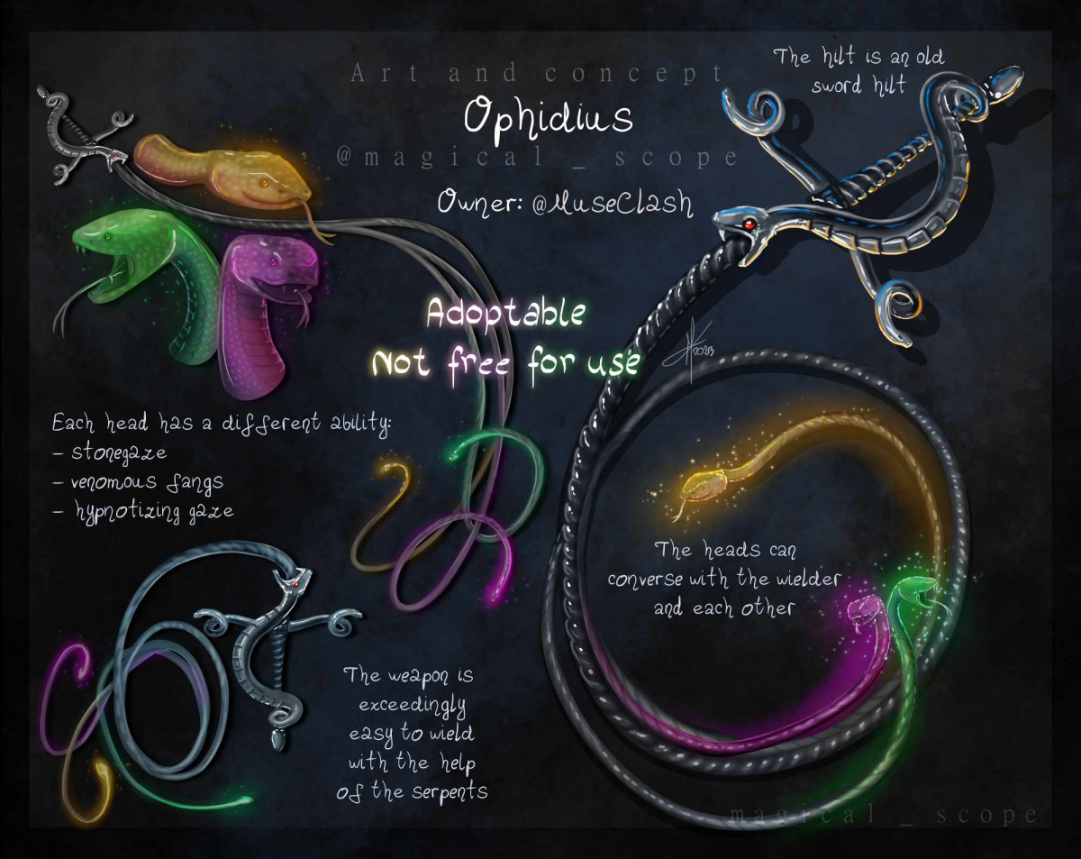 Еще больше магического оружия для наших настолок от художника magical_scope