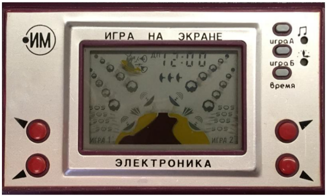Носимые электронные микропроцессорные игры СССР.