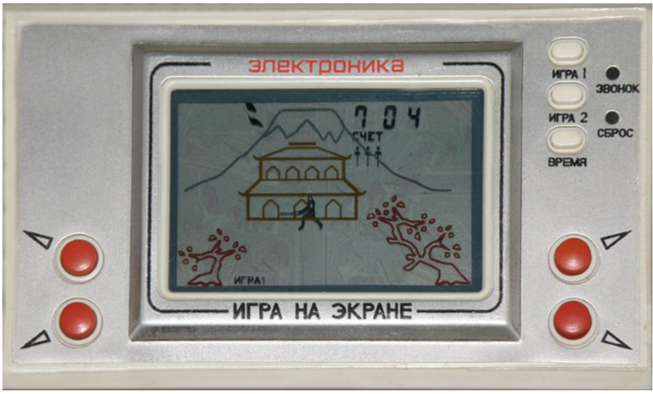 Носимые электронные микропроцессорные игры СССР.