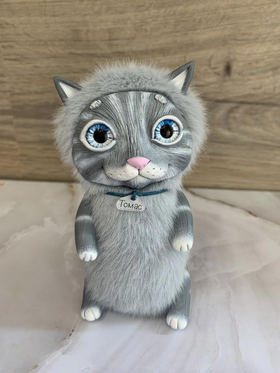 Серенький котик Томас