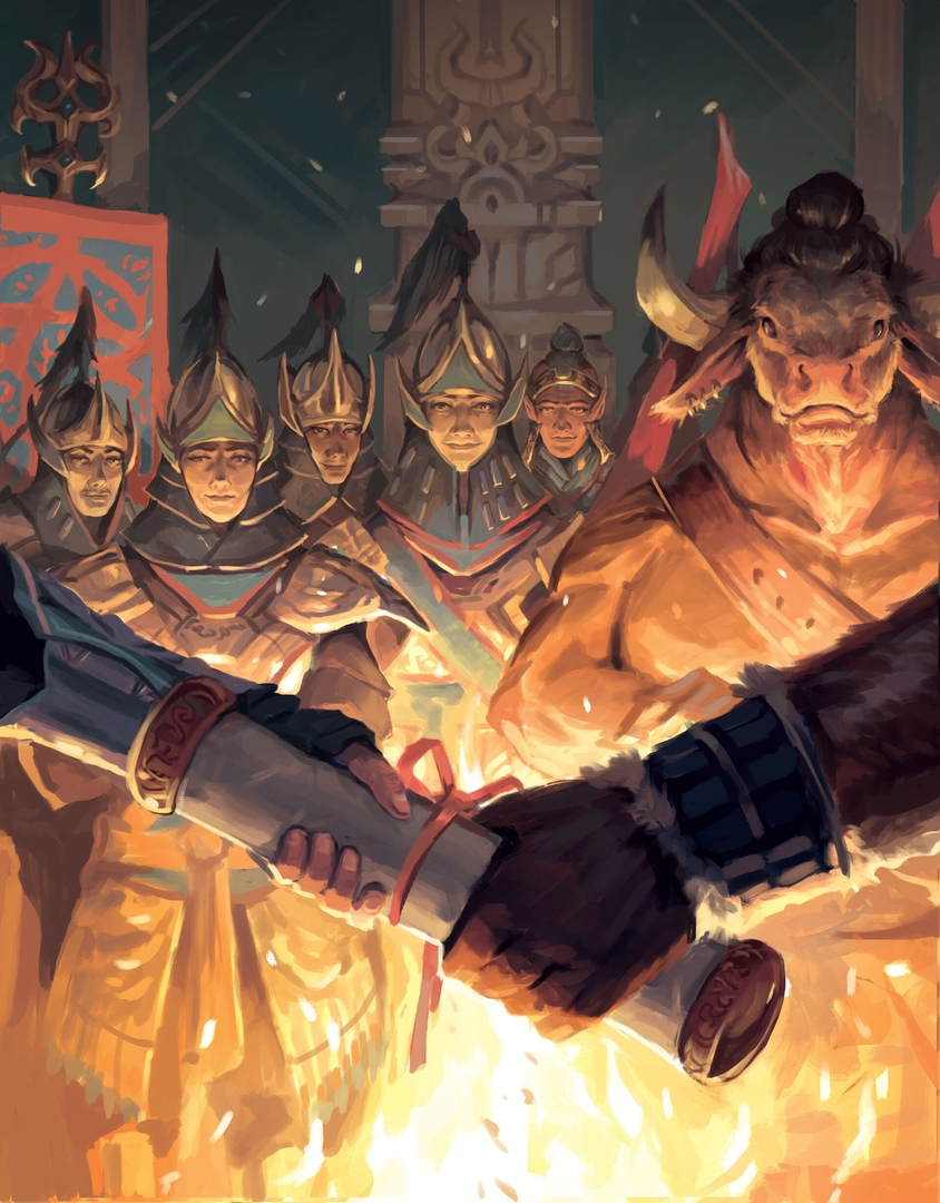 Подборка шикарных иллюстраций художника Aldo Domínguez для настольной игры Lords of Vaala