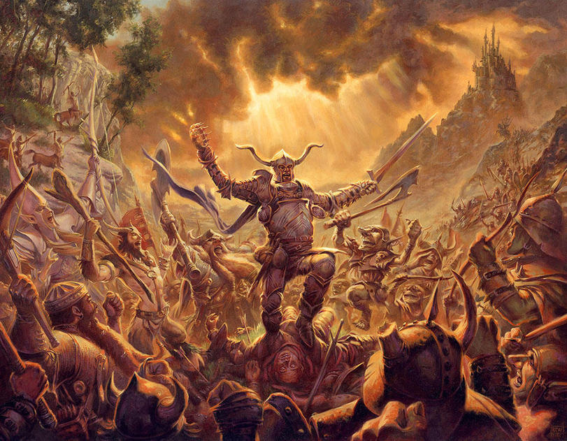 Иллюстрации к настольной игре Demonworld от Ralph Horsley