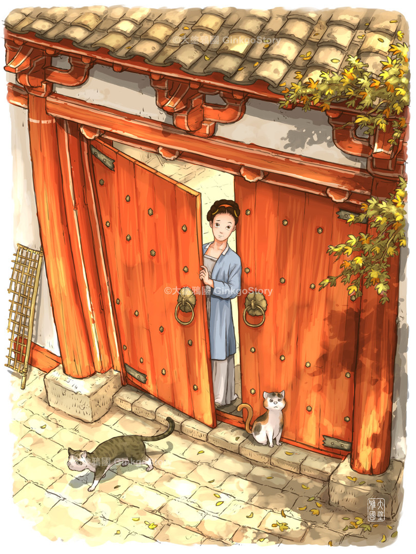 История Древнего Китая в рисованном стиле, как в мультах студии Ghibli от художника Ginkgo Story