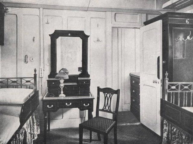 Каюта первого класса на «Титанике», 1912 год