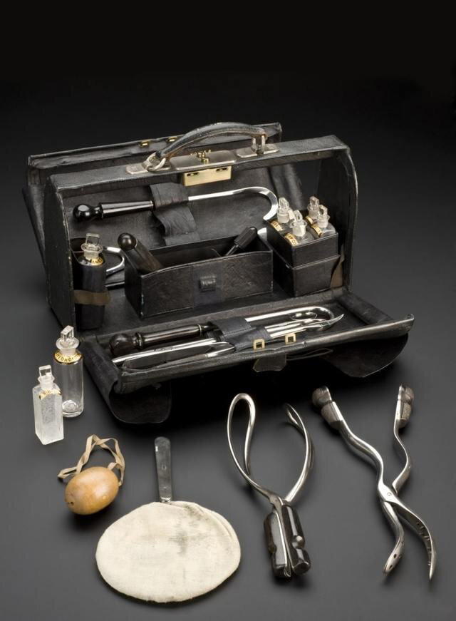 Сумка акушера, 1866-1900 гг.