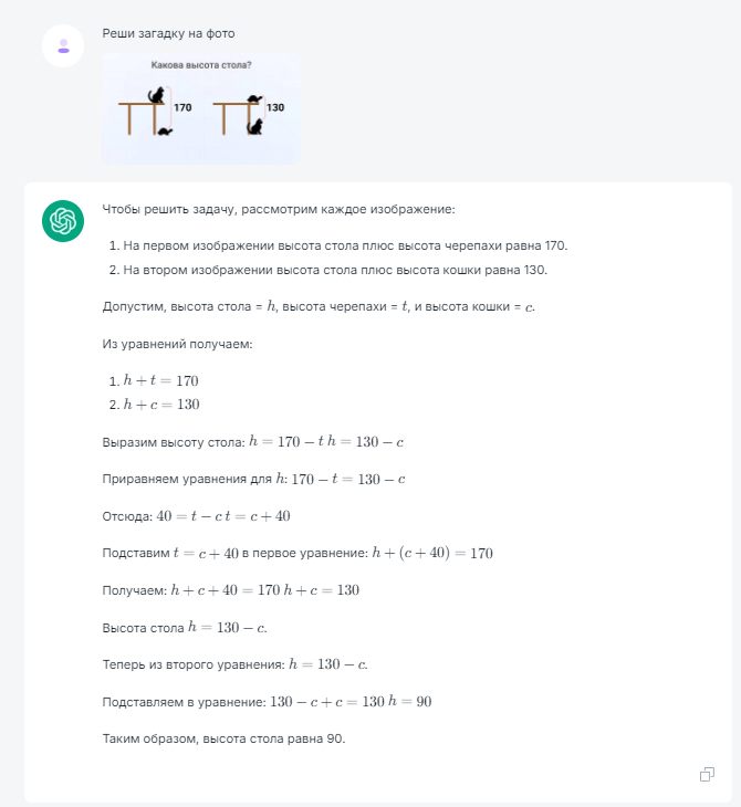ChatGPT и аналоги решают загадку на фото (кошка и черепаха в шоках просто)