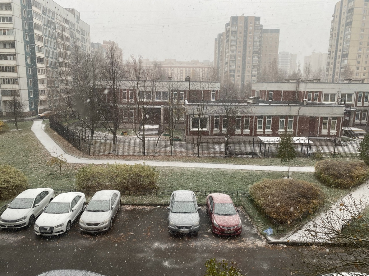 Первый снег.