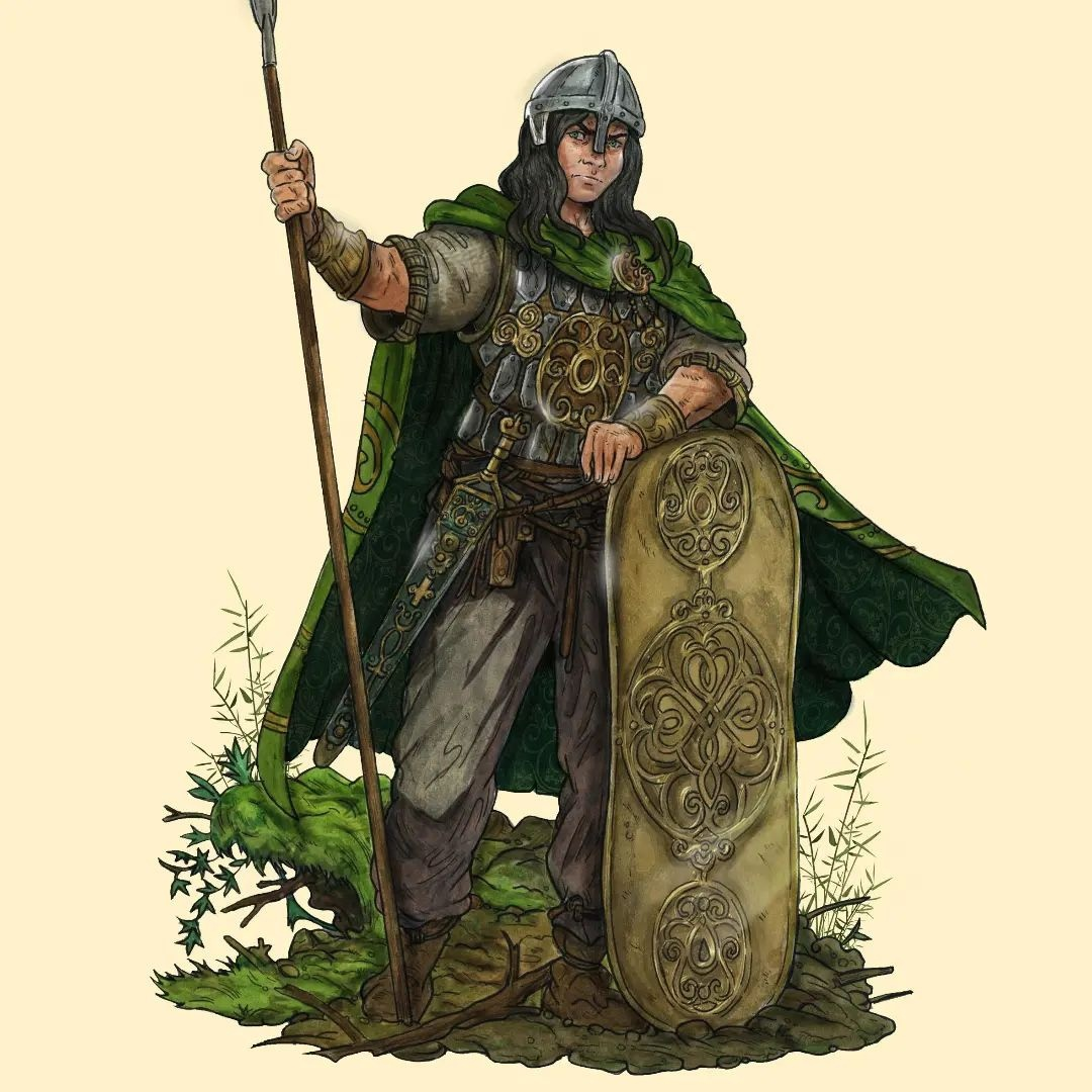 Персонажи художника Moreno Paissan для Lex Arcana Britannia rpg - исторической игры, опубликованной Acheron Games