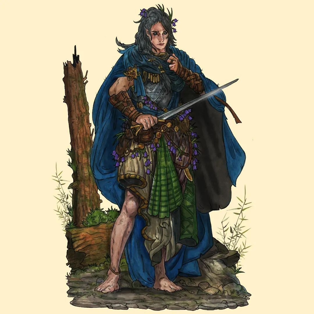 Персонажи художника Moreno Paissan для Lex Arcana Britannia rpg - исторической игры, опубликованной Acheron Games